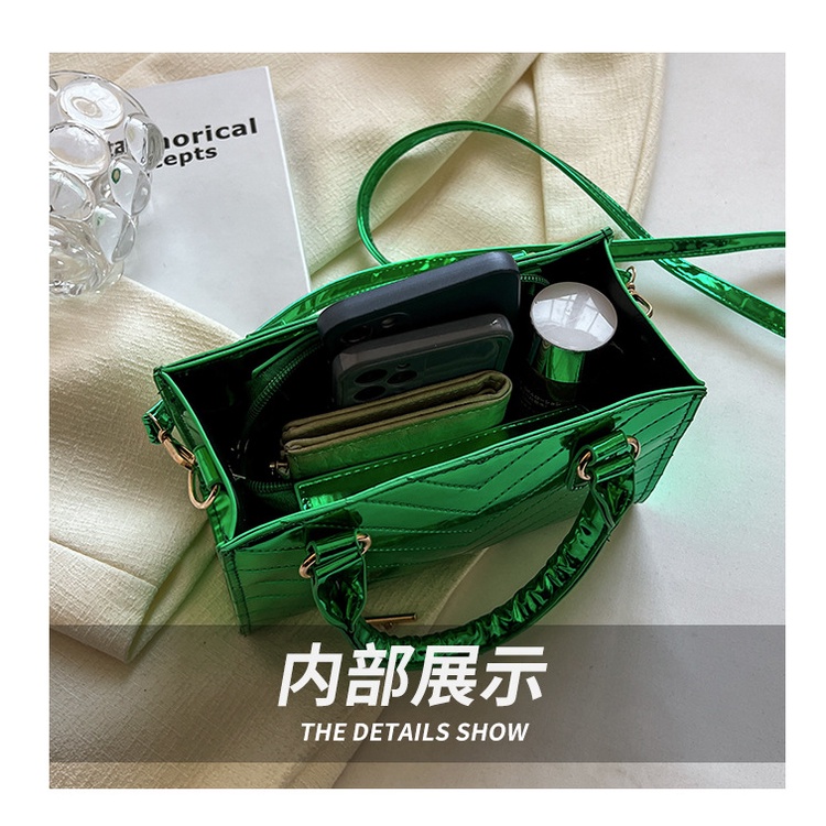 Túi Đeo Chéo Laser Nhiều Màu Sắc Thời Trang 2023 Cho Nữ (Màu Hồng / Xanh Lá / Xanh Dương)