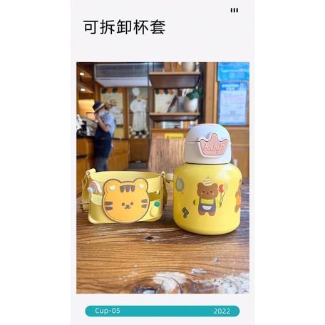 Bình nước giữ nhiệt cho bé phong cách Hàn quốc