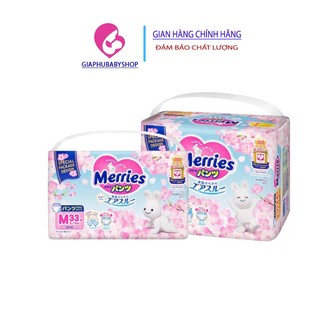 Bỉm tã quần  MERRIES SAKURA M33/L27/XL24
