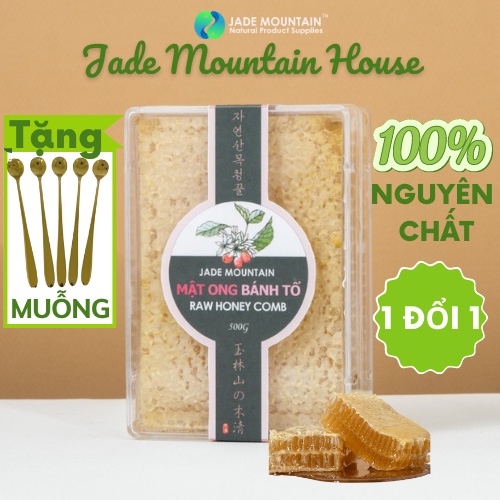 Mật Ong Bánh Tổ Jade Mountain Chứa Sáp Ong Nguyên Vẹn Chất Lượng Cao 500gr