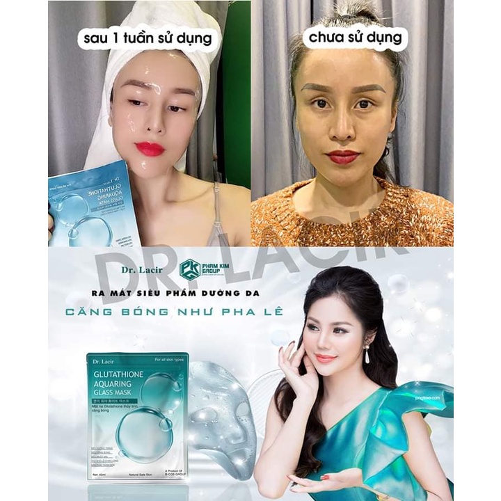 Mặt Nạ Thuỷ Tinh Glutathione Căn Bóng Dr Lacir