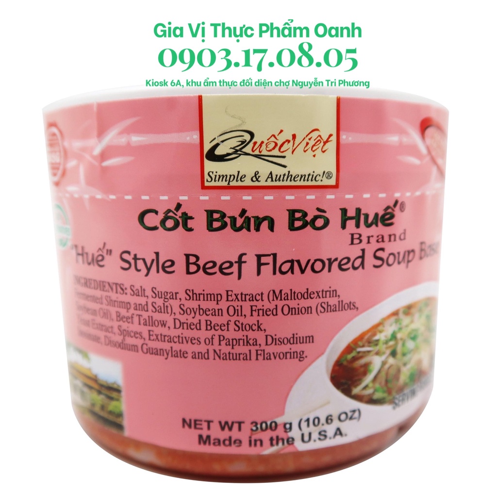 Cốt BÚN BÒ HUẾ Quốc Việt (hộp 300gr)
