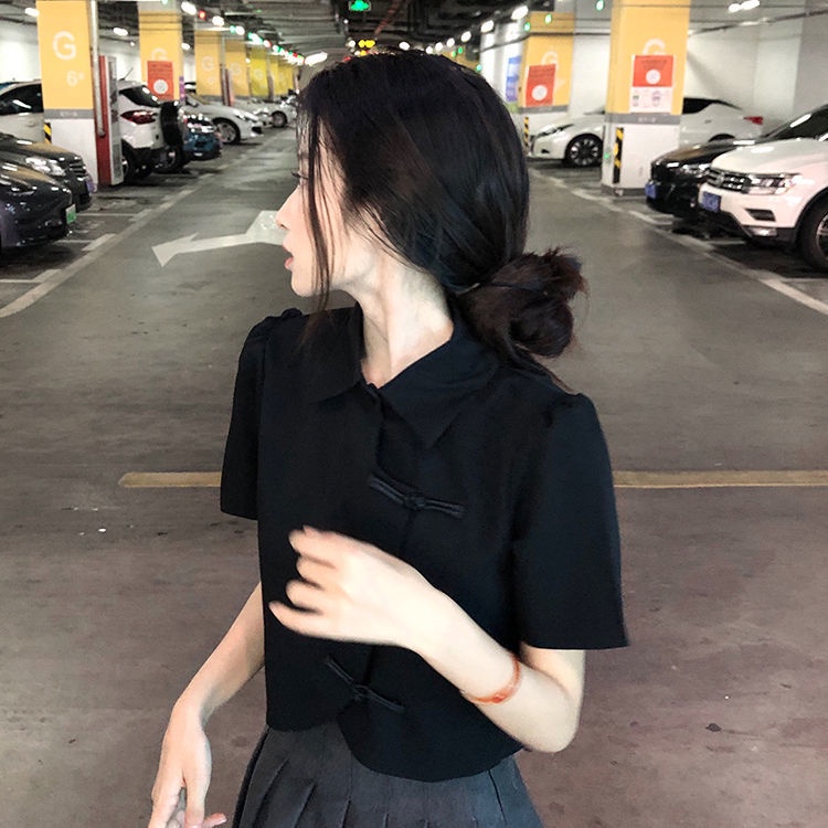 Áo sơ mi COZOK ngắn tay thiết kế đơn giản thời trang cho nữ