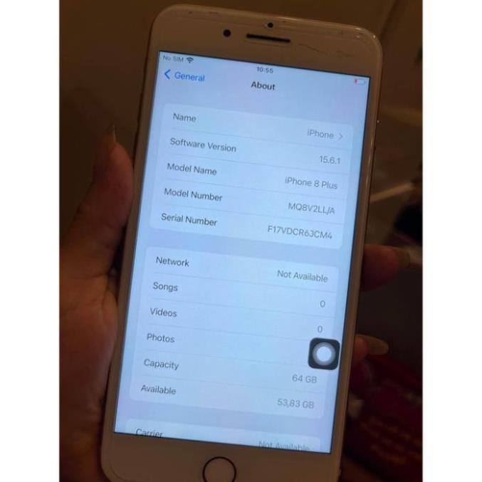 Điện thoại lP 8 plus 256gb PIN 98% có đầy đủ phụ kiện đi kèm, chính hãng 100%, bảo hành 12 tháng