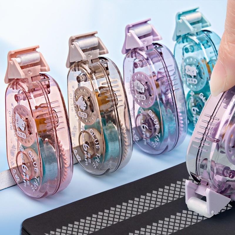 Cuộn Băng Keo Hai Mặt 4 / 6 / 8M Họa Tiết Nghệ Thuật Dùng Trang Trí Sổ Tay / Văn Phòng / Trường Học