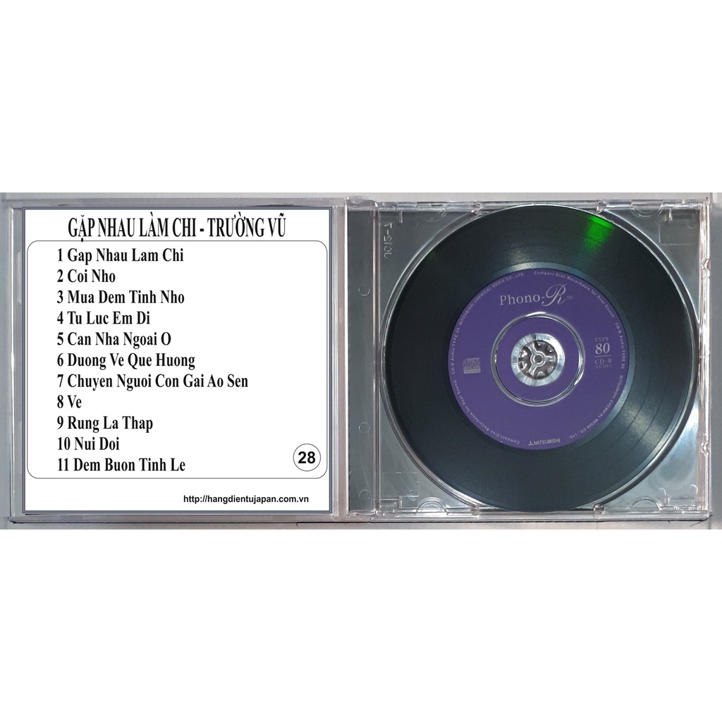 ĐĨA CD 28. GẶP NHAU LÀM CHI - TRƯỜNG VŨ - 2002  chất lượng cao