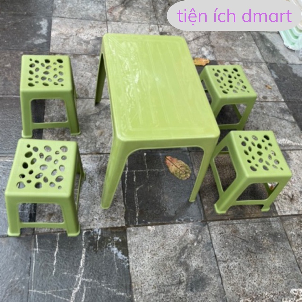 combo 5 ghế nhựa trà chanh gấp gọn, ghế trà chanh nhựa eccox