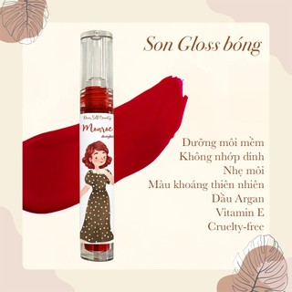 Son tint bóng cấp ẩm Deargloss - Đỏ thuần - Dear Self Beauty