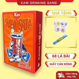Bộ bài drinking game XÀM phiên bản SAY SƯA, bộ bài ăn nhậu Drinking uống 68 lá hot trend Xàm shop