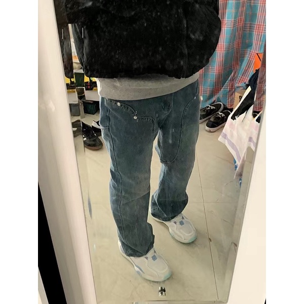 VUJADE Jeans - Quần bò ống rộng Streetwear