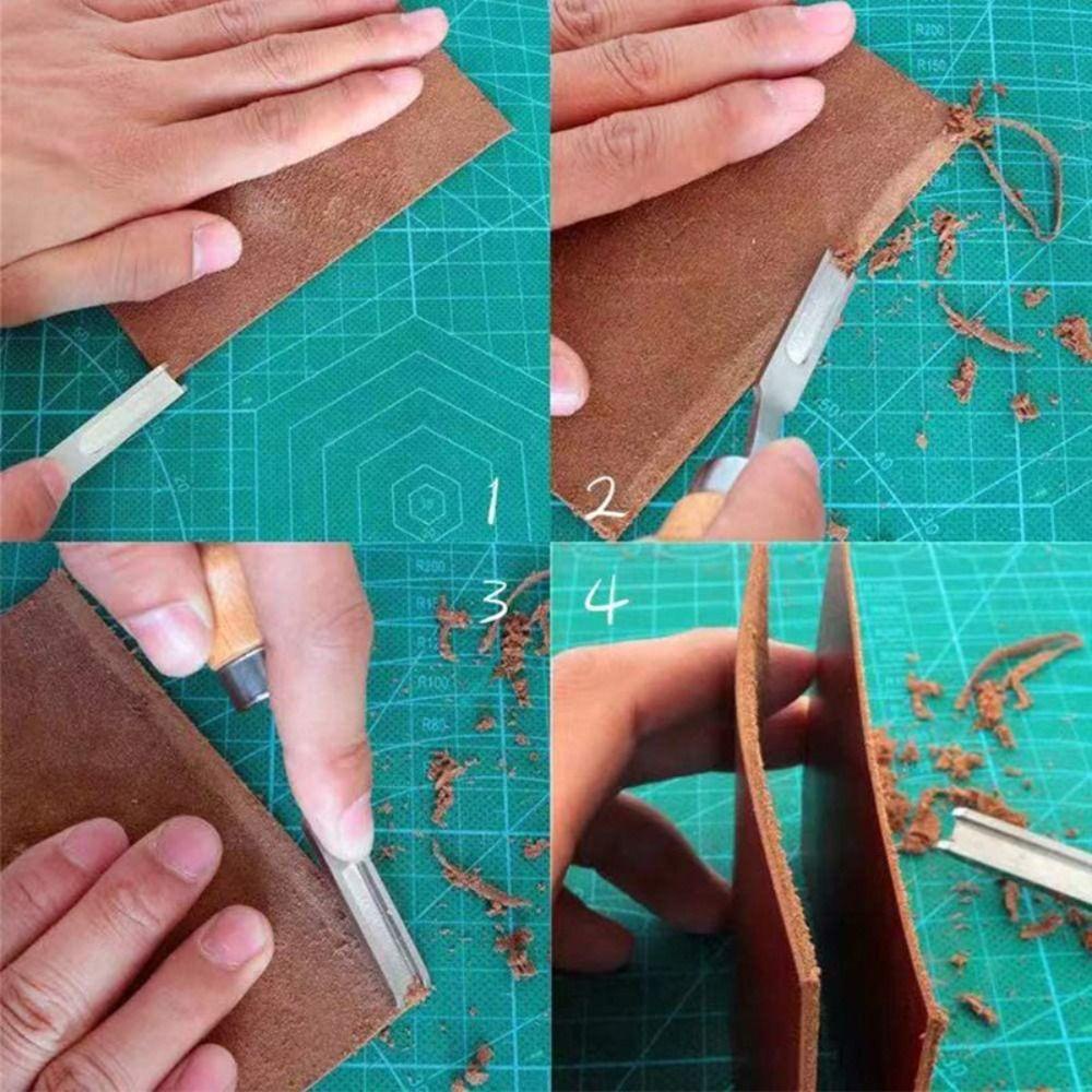 Cabezant skiving beveling tool handle craft tool a4 / a6 / a8 / a12mm dụng cụ cắt da edge beveler tool skinning shovel leather craft