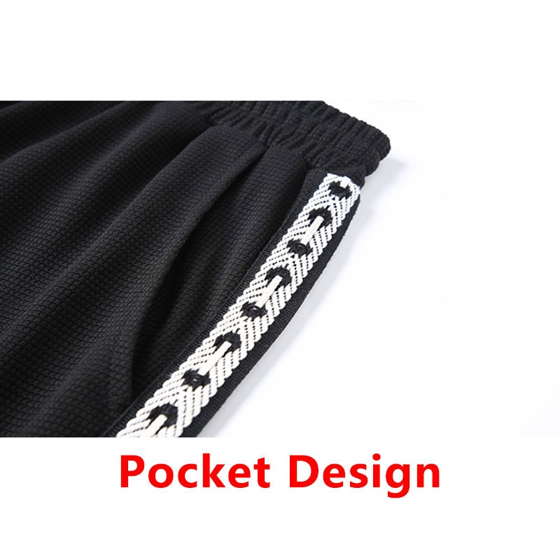 Plus Quần Short Thể Thao Lưng Thun Phối Dây Rút Thời Trang Nam Năng Động M-5XL