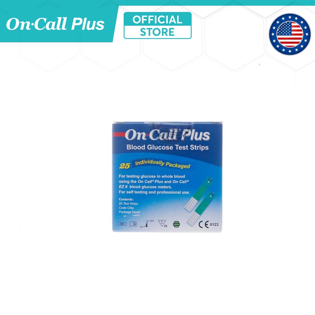 Que thử đường huyết ONCALL PLUS  - Hộp 25 que - Hộp 50 que