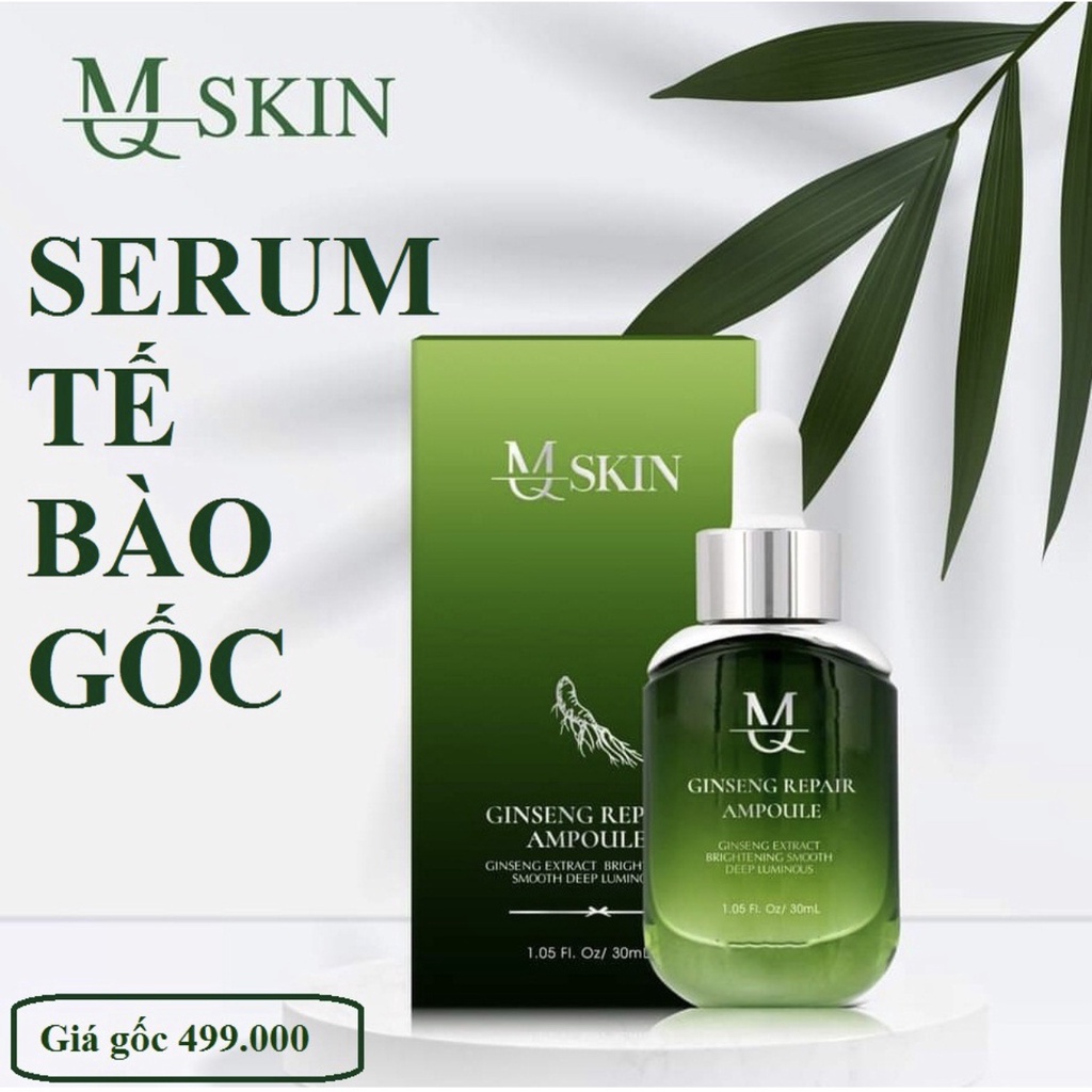 COMBO KEM FACE NHÂN SÂM + SERUM CĂNG BÓNG MQ SKIN CHÍNH HÃNG