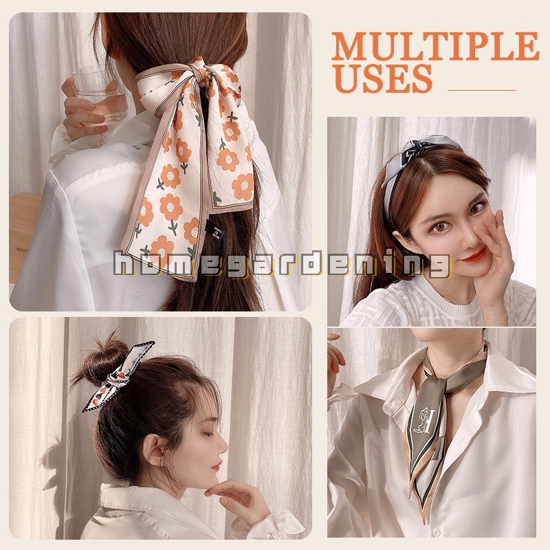 Dây Cột Tóc Ruy Băng Dài Bằng Lụa Satin Thời Trang Cổ Điển Cho Nữ