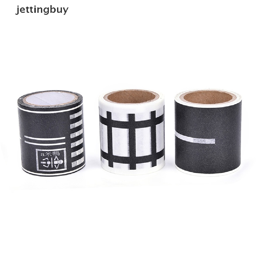 Cuộn băng keo dán JETTING kiểu dáng đường giao thông DIY sáng tạo tháo rời được mới dành cho trẻ em