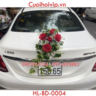 Hoa lụa trang trí đuôi xe cưới hl-bd-0004 , hoa giả