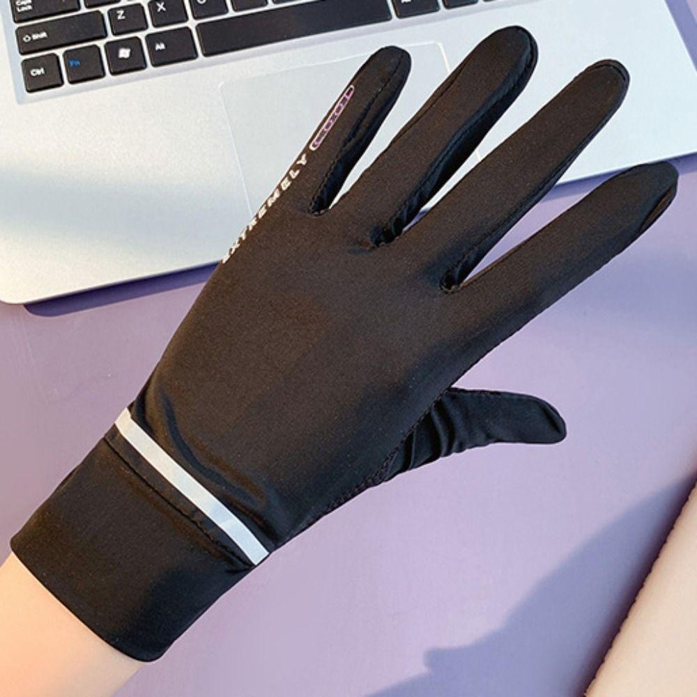 Găng Tay Lái Xe Vải Lụa Lạnh Mỏng Có Thể Chạm Màn Hình Cảm Ứng BACK2LIFE Cho Nam