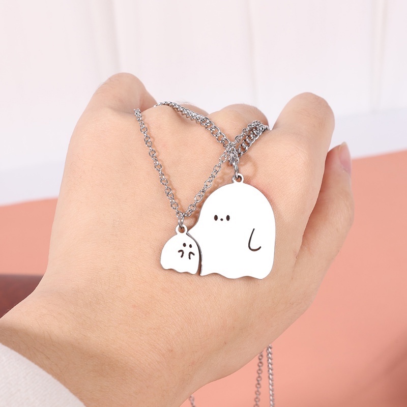 Vòng cổ Bạc Mặt Hình Quái Vật Hoạt Hình Dễ Thương