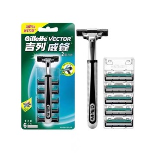 Gillette Vector/Máy Cạo Râu Gillette vector/ Lưỡi Xoay Kép / Lưỡi Dao Cổ Điển Cho Nam