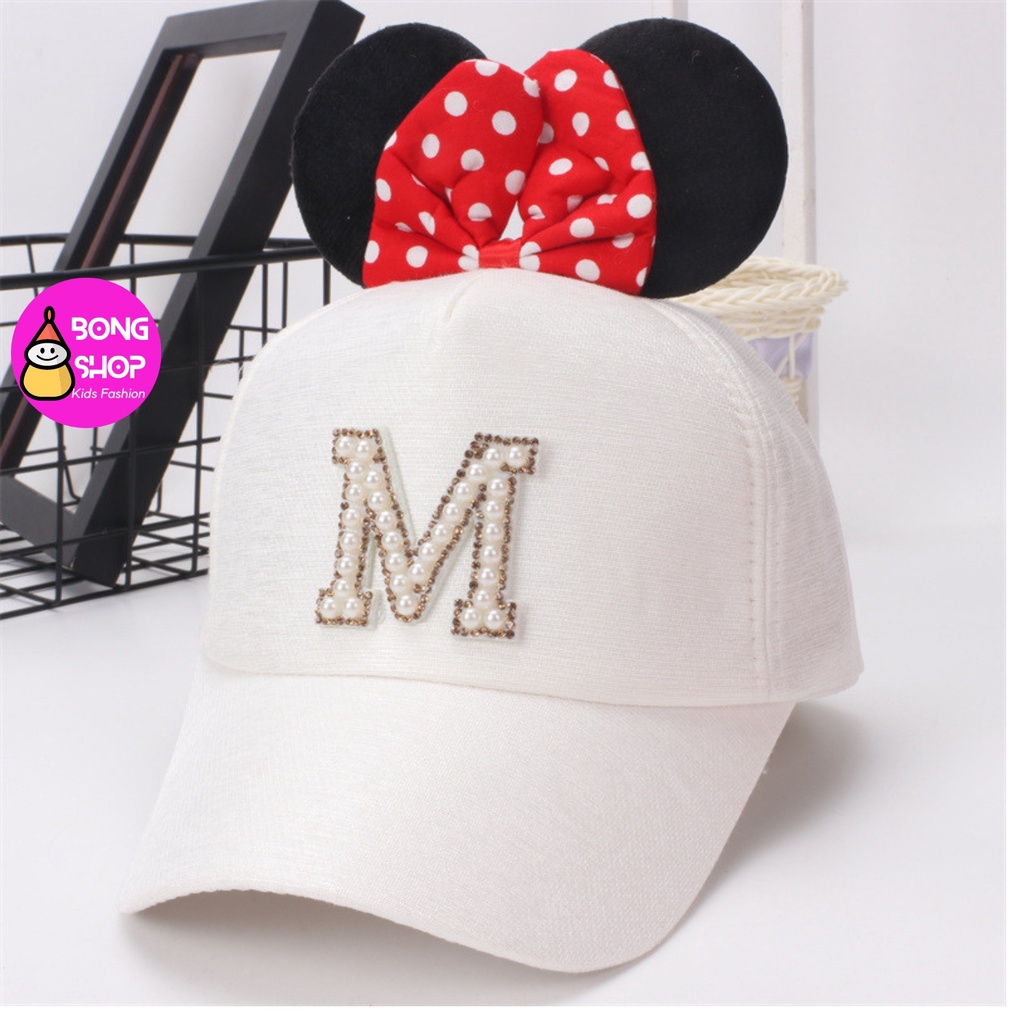 Mũ lưỡi trai tai chuột Mickey cho bé trai và bé gái 3 - 7t