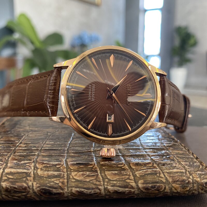Đồng Hồ Nam SEIKO, Đồng Hồ SEIKO O6, Dây Da Cao Cấp, Mặt Sapphire Chống Xước, Chống nước, Full Hộp, Bảo Hành 2 Năm