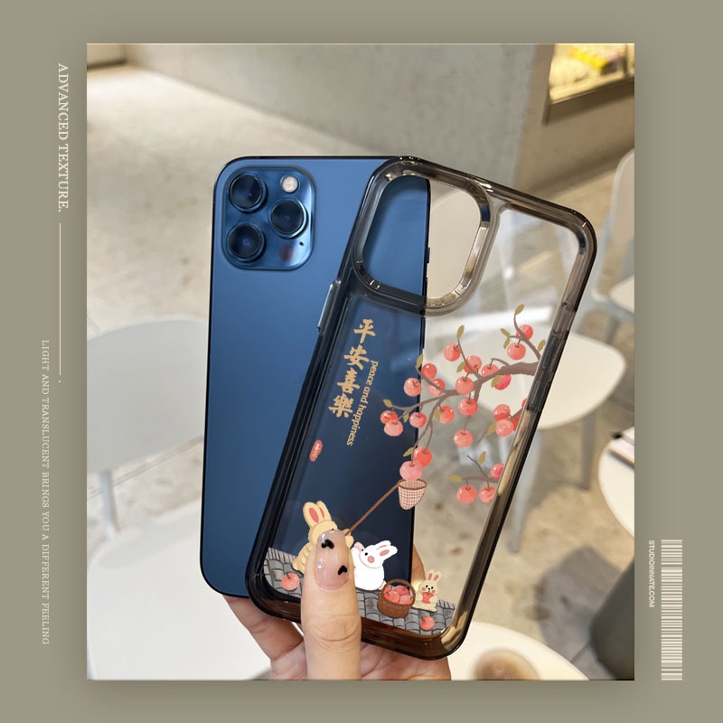 Ốp Điện Thoại DecoPhone Acrylic tpu acrylic Hình Thỏ Cho iphone 6 6s 7 8 plus x xs max se 11 12 13 14 15 pro max plus