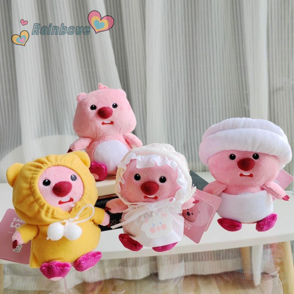 Búp Bê Đồ Chơi Nhồi Bông Mềm Màu Cầu Vồng Đáng Yêu Dành Cho Trẻ 10cm