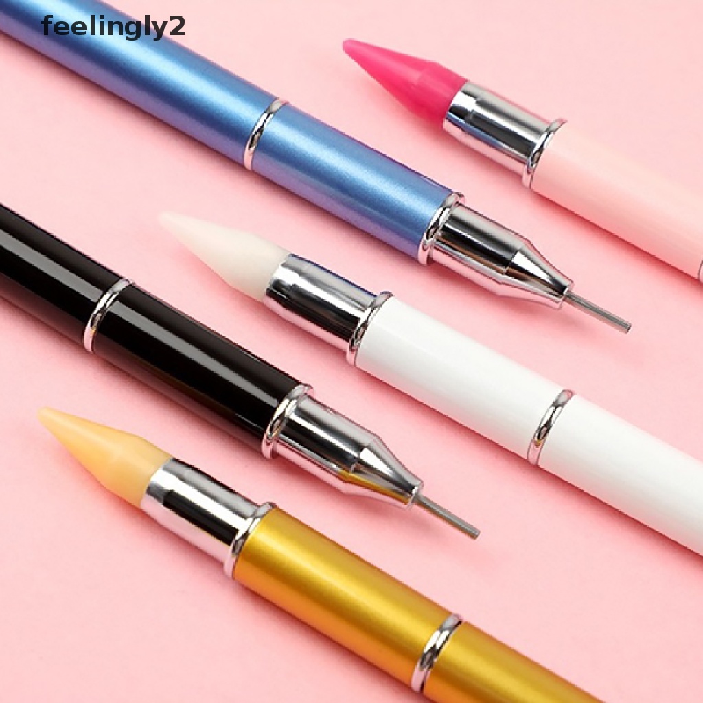 Bút Chấm Bi Hai Đầu Xoay Được Đính Đá Trang Trí Móng Nghệ Thuật