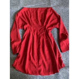 đầm đỏ tay dài dưới 57kg