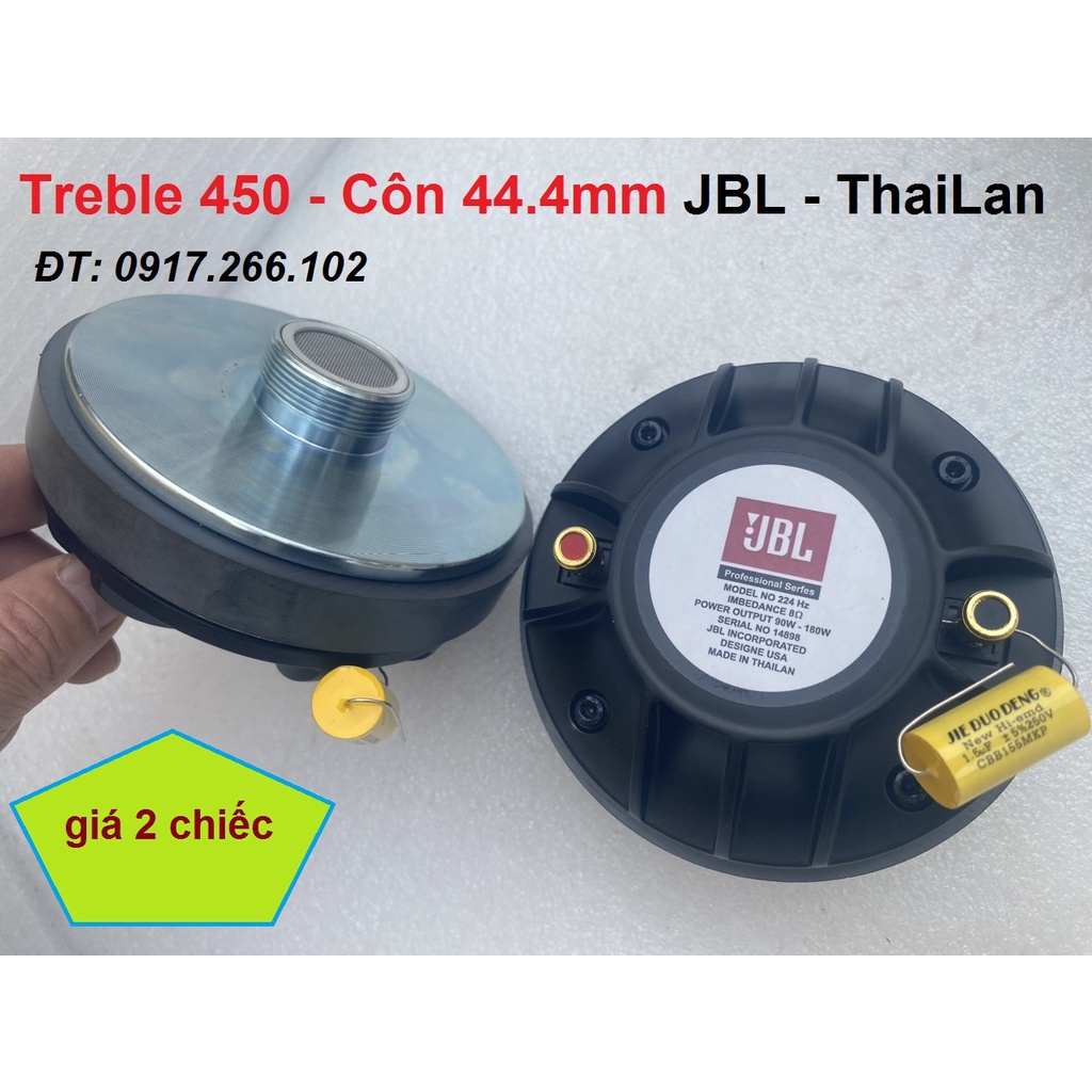 Cặp Loa Trép Kèn 450 Coil 44.4mm Nắp Nhôm JBL Hàng ThaiLan Cao Cấp - Giá 2 Chiếc - Treble 450 Rời