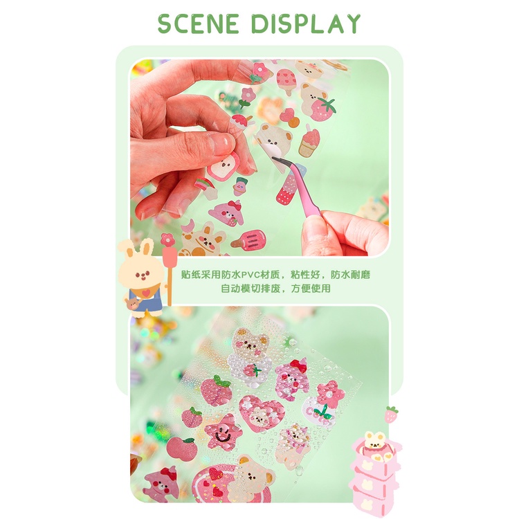 Peach Cute pet drive to a series of cute cartoon stickers  Diary Scarpbooking DIY Decoration PVC Tape