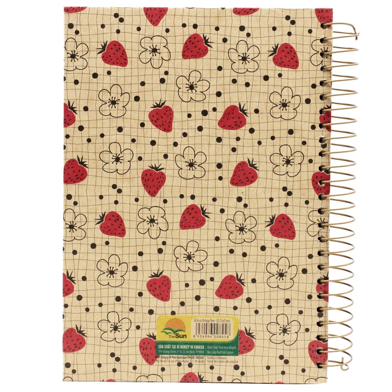 Sổ Lò Xo Kẻ Ngang 80gsm Vintage Teen - The Sun - Mẫu 2