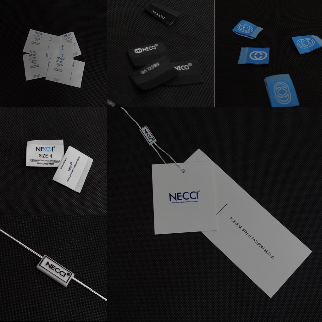 Áo Phông Trơn NECCI Màu Đen Local Brand Tshirt Slippery Black