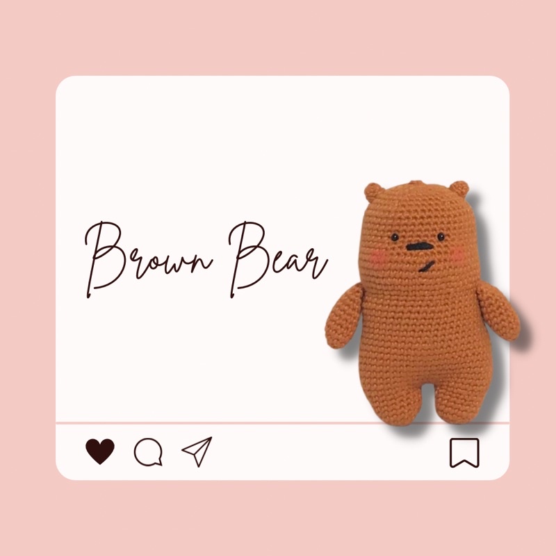 Móc khoá len gấu Brown🐻🐻