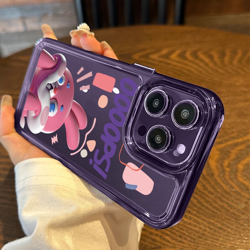 Ốp Điện Thoại Silicone Mềm Trong Suốt Chống Sốc In Hình Thỏ Cho IPhone 14 11 13 12 Pro XS Max XR X 8 7 6S Plus