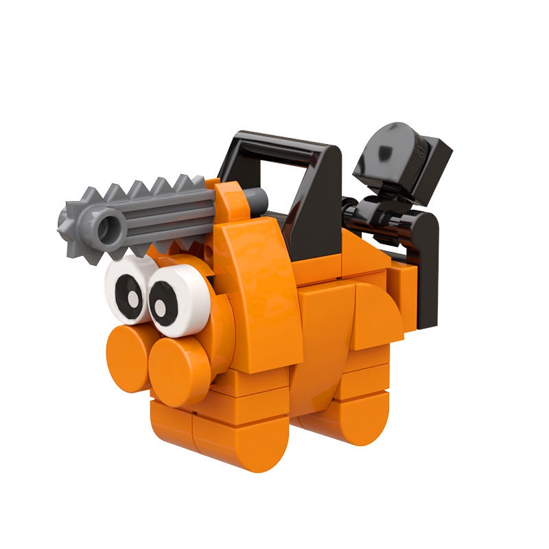 Happy Toys  chainsaw man Đồ Chơi Lego Lắp Ráp Tòa Nhà Cưa Xích Người Đàn Ông MOC Cầu Vồng Điện Tử Làm Quà Sinh Nhật Cho Bé Trai Và Bé Gái Devil Bobo Chi