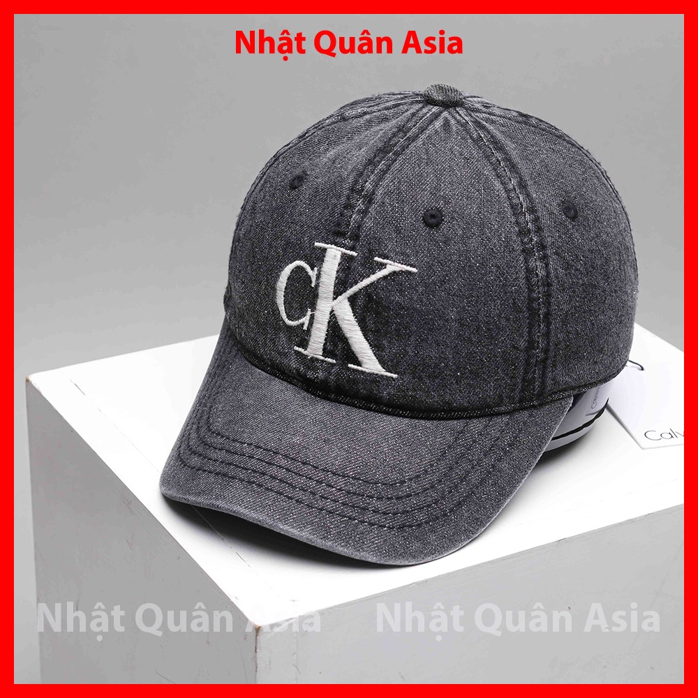 Nón lưỡi trai CK jeans wash form mềm logo thêu - Nhật Quân Asia nhatquanasia capman