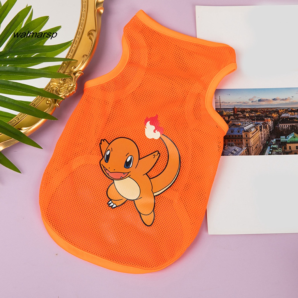 Áo Siêu Mỏng Bằng Polyester In Họa Tiết Hoạt Hình Dễ Thương Cho Thú Cưng