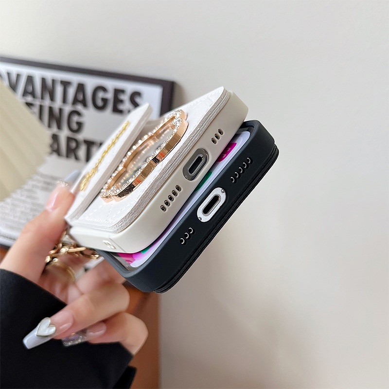 Ốp lưng có dây đeo chéo Ốp Điện Thoại Cao Cấp Có Ngăn Đựng Thẻ Và Dây Đeo Chéo Cho apple Iphone 13promax 12 XR 11 8p