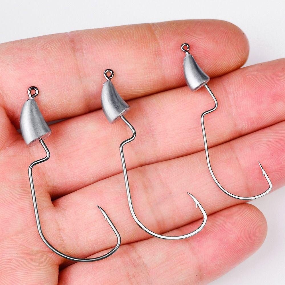 Set 10 Mồi Câu Cá Bằng Thép Carbon Mềm Chất Lượng Cao 1.75g / 2.5g / 3.5g