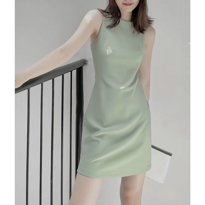 OLI DRESS  - Chiếc Đầm Hai Dây Dáng Suông Basic Màu Cực Trendy nhà LoviShop