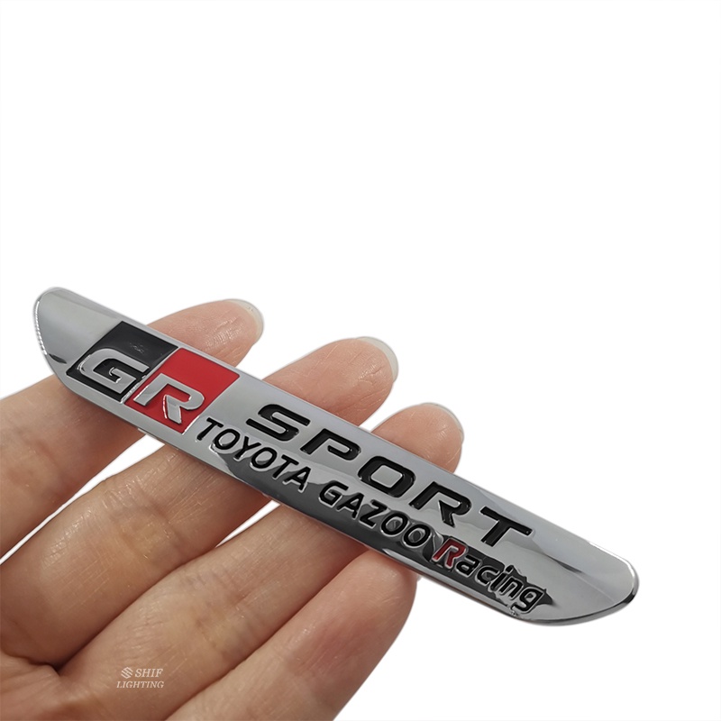 FENDER 1 Miếng Dán Logo GR Sport Bằng Kim Loại Trang Trí Xe Hơi TOYOTA GR Sport