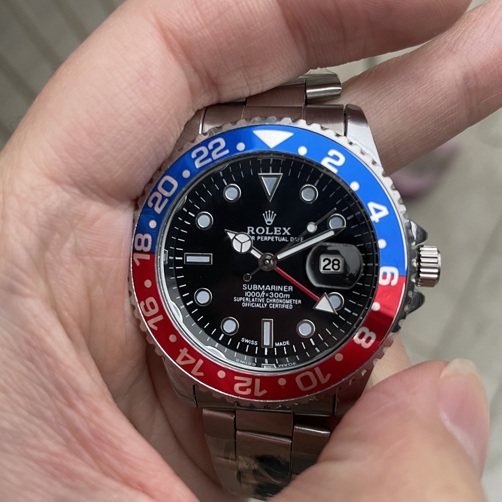 Đồng Hồ Rolex Dây Thép Không Gỉ Chống Thấm Nước Thời Trang Cho Nam