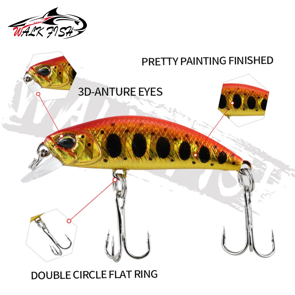 1 Mồi Câu Cá Mini 38mm 3.2g Phong Cách Nhật Bản