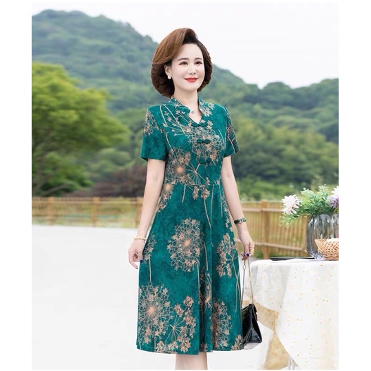 VÁY TRUNG NIÊN CAO CẤP, CỔ BẺ SIÊU ĐẸP - MÃ CD120223