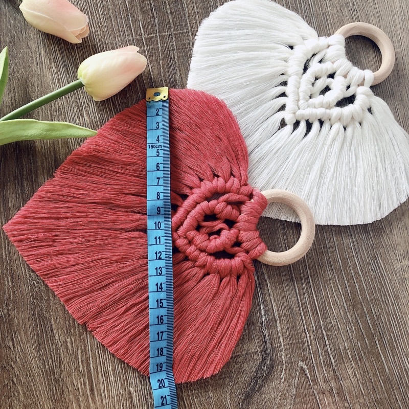 Lá treo macrame trang trí treo trên tường decor treo phòng ngủ