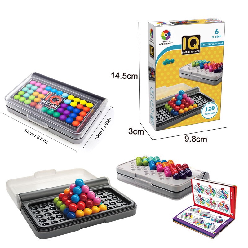 Đồ Chơi Thử Thách Trí Thông Minh IQ 3D 120 Hạt Giúp Bé Tư Duy Logic