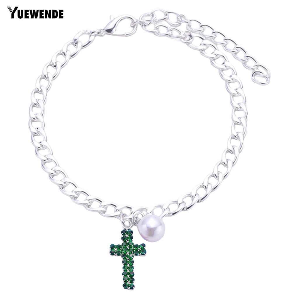 Vòng Cổ Mặt Chữ Thập Đính Đá Thanh Lịch Có Thể Điều Chỉnh Cho Thú Cưng