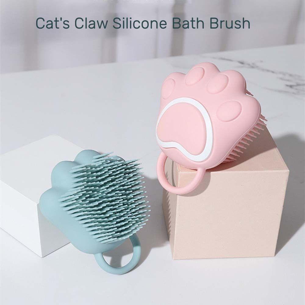 Bàn Chải Silicone Massage Tắm Cho Thú Cưng